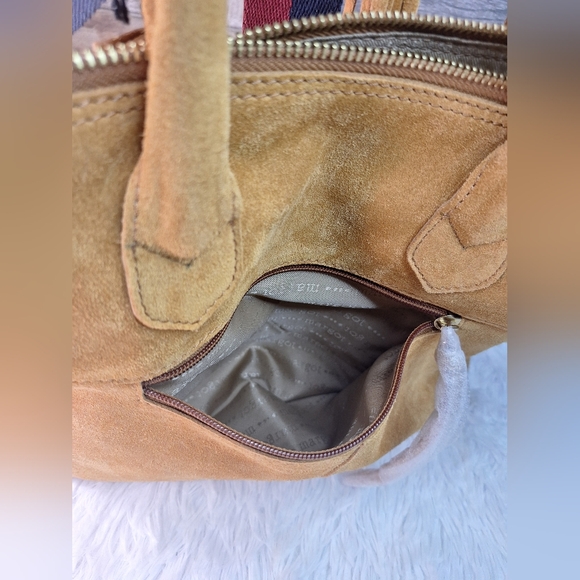 Margot Suede Leather Satchel Crossbody - NWT- A640661 - Picture 9 of 12